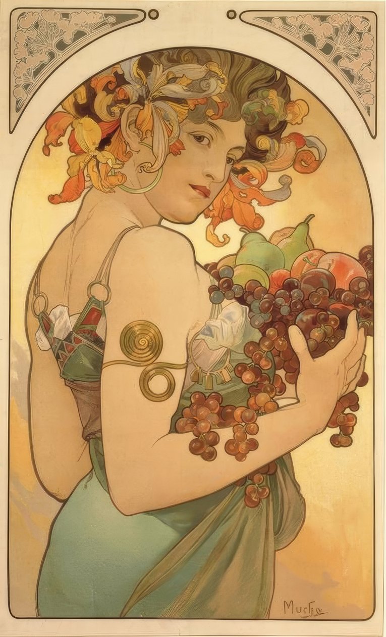 Früchte von Alphonse Mucha