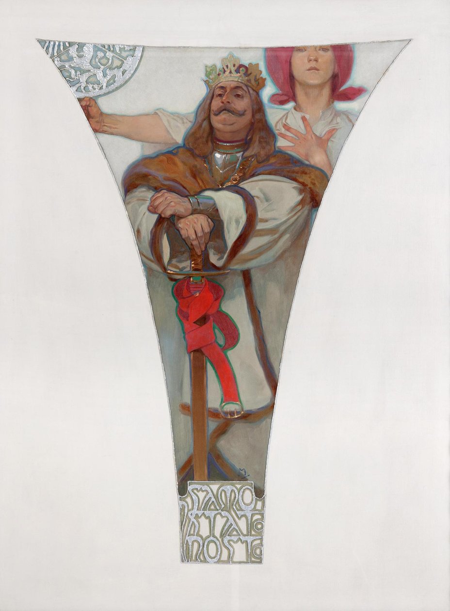 Georg von Podiebrad, 1911 von Alphonse Mucha