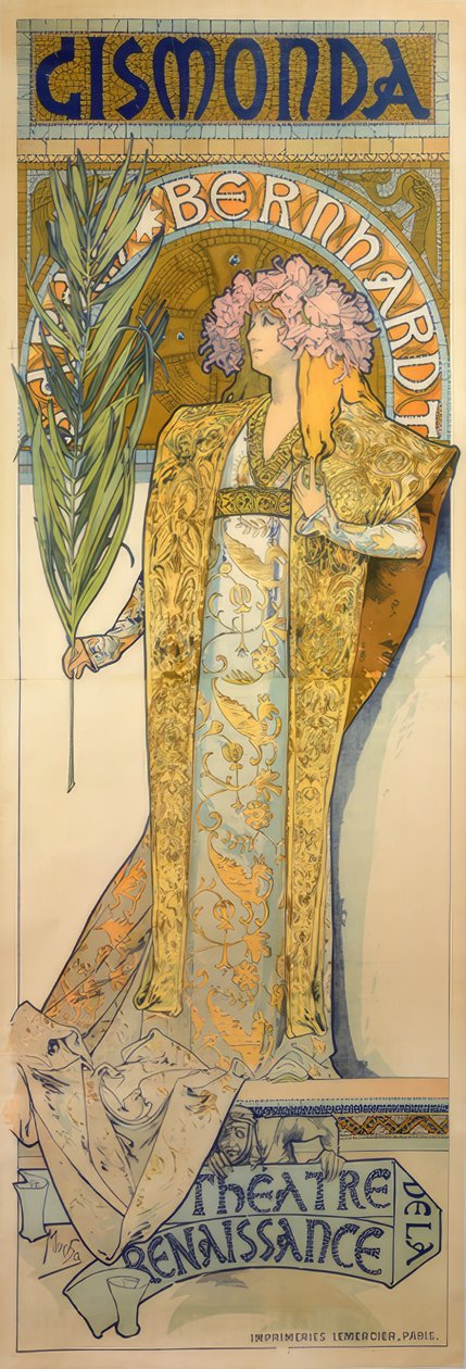 Sarah Bernhardt von Alphonse Mucha