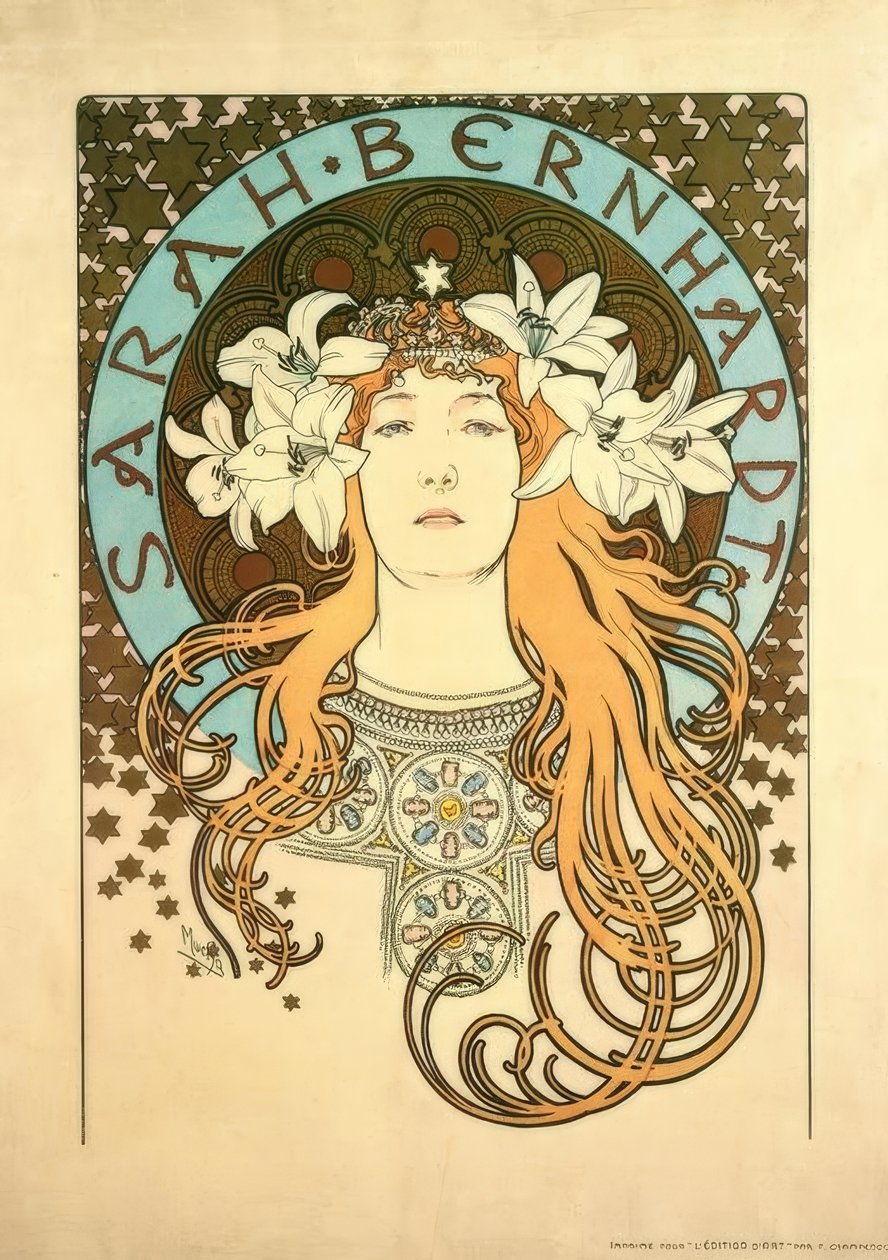 Sarah Bernhardt von Alphonse Mucha
