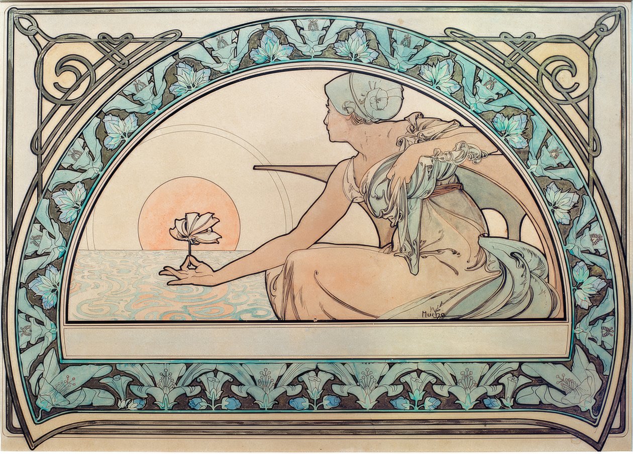Seerose von Alphonse Mucha