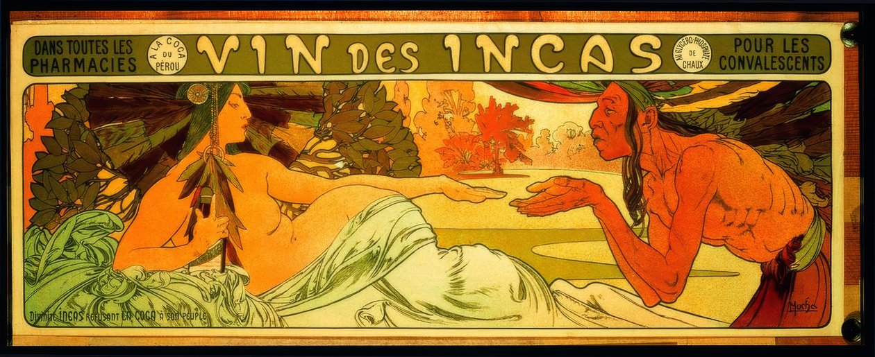Wein der Inkas (...) für die Genesenden von Alphonse Mucha