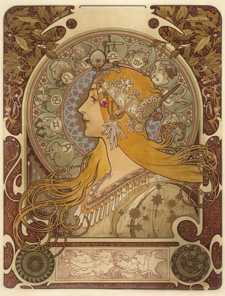 Zodiac, 1896 von Alphonse Mucha