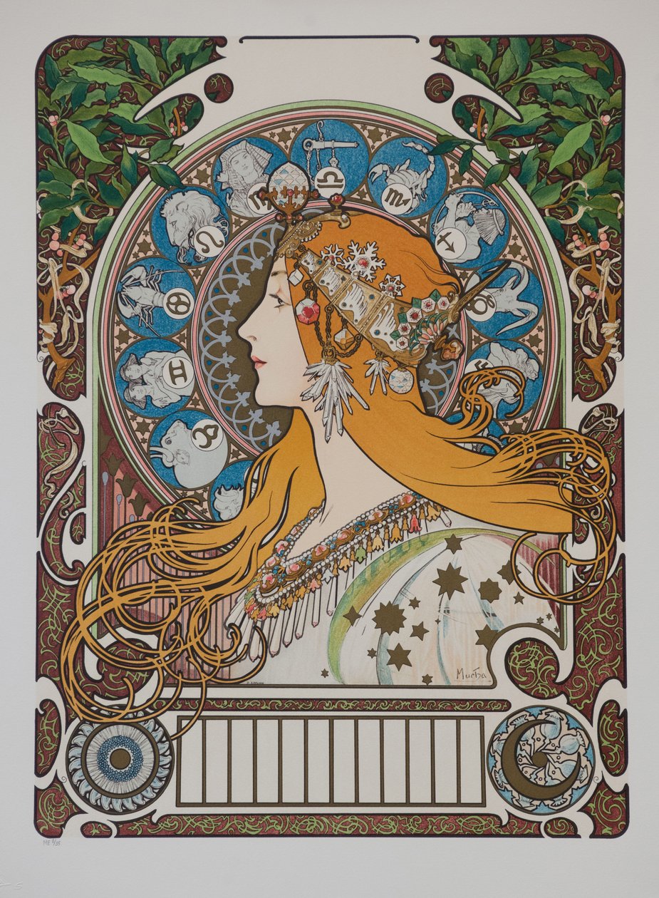 Zodiaque Zodiac, 1896 von Alphonse Mucha