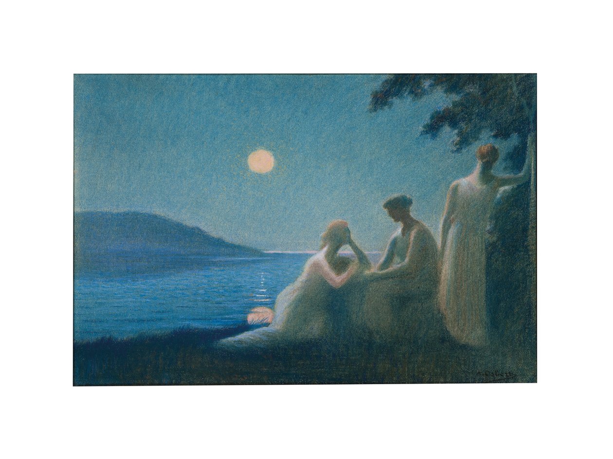 Unter einem Mondstrahl, ca. 1895 von Alphonse Osbert