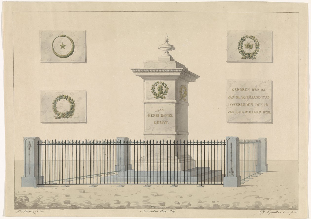 Denkmal für Henri Daniël Guyot von Alphonse Pierre Giraud