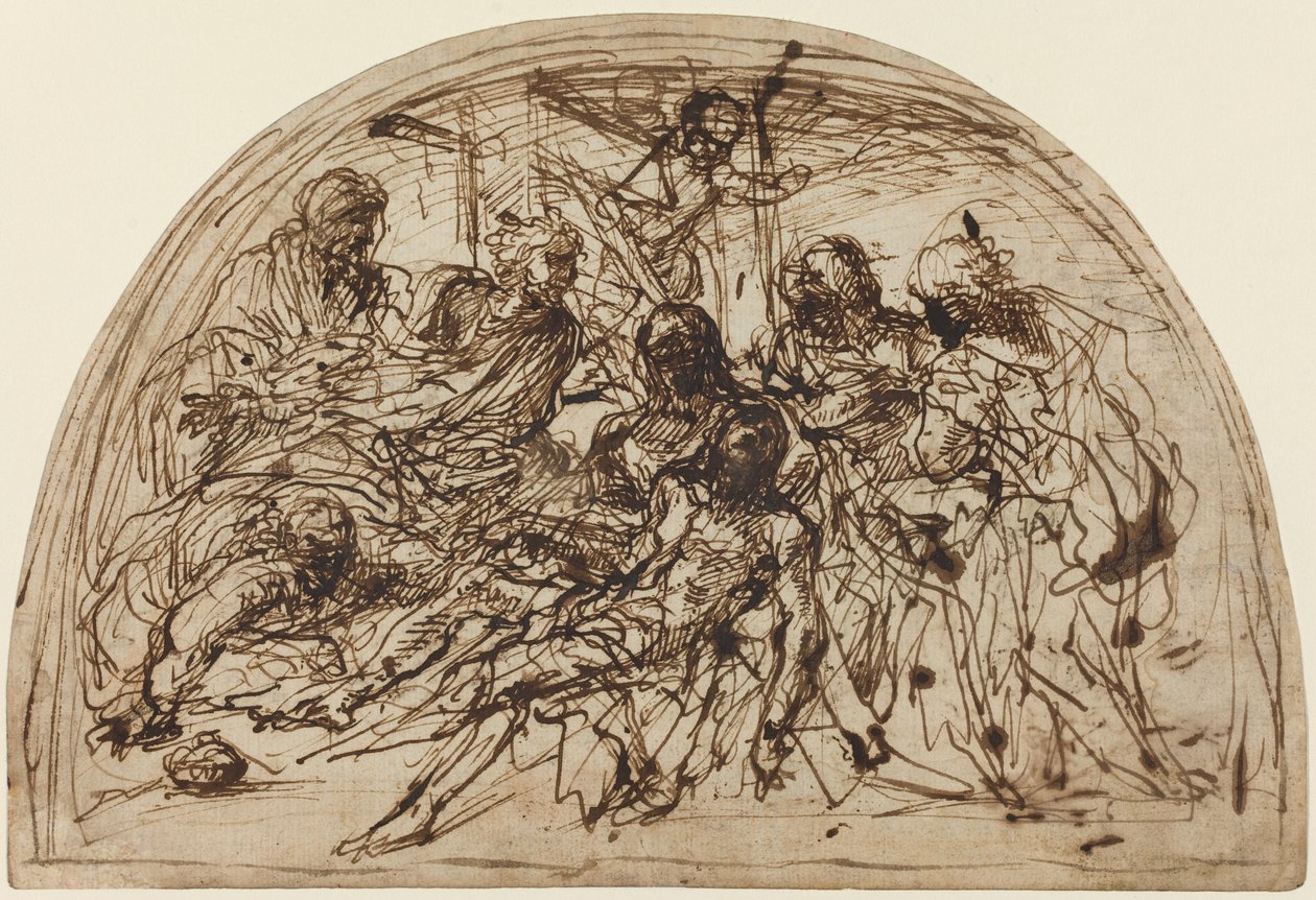 Die Beweinung mit Heiligen von Alvise dal Friso