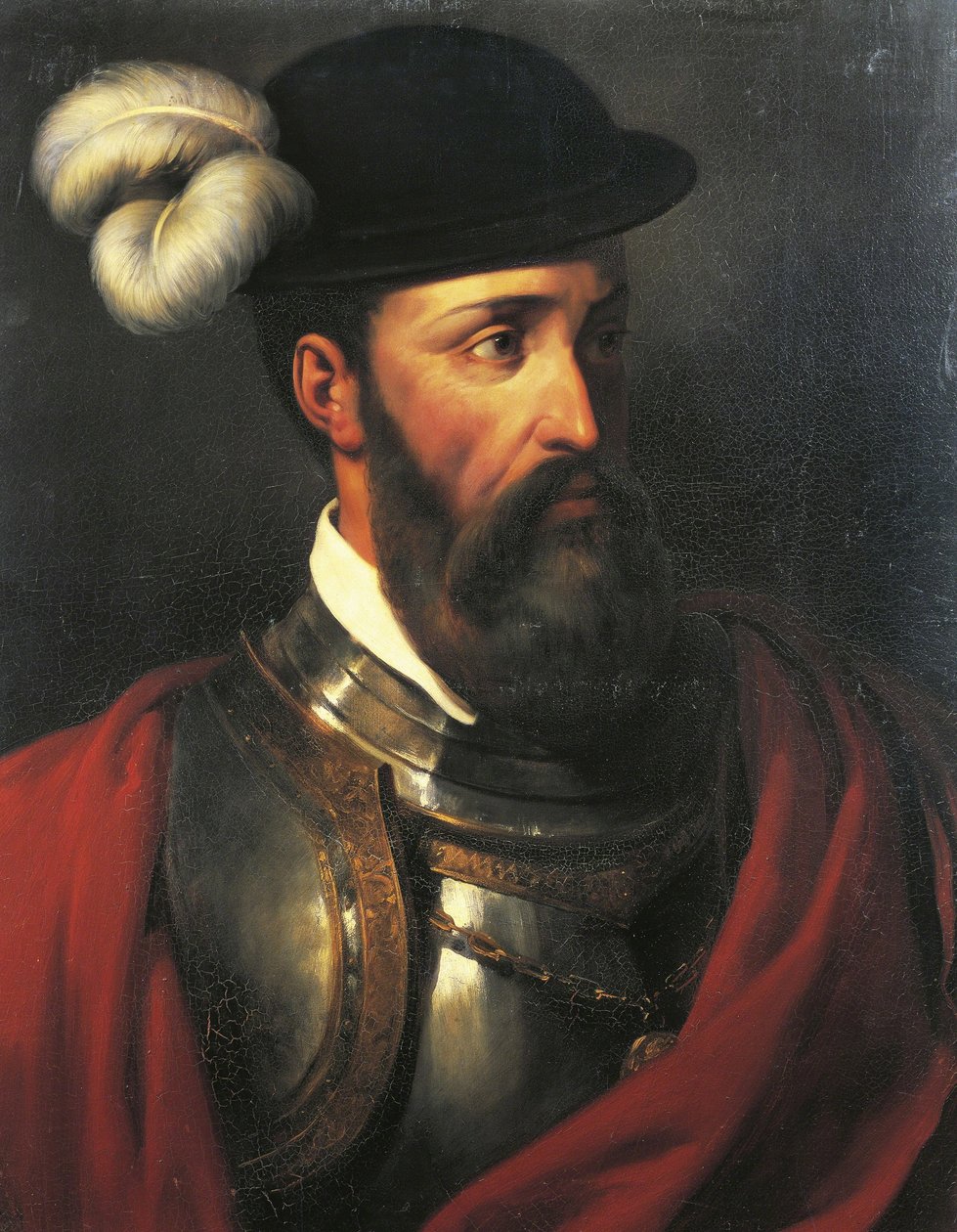 Francesco Pizarro, Seefahrer und Eroberer (1475-1541) von Amable Paul Coutan