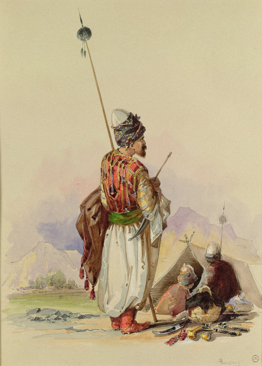 Ein kurdischer Krieger von Amadeo Preziosi