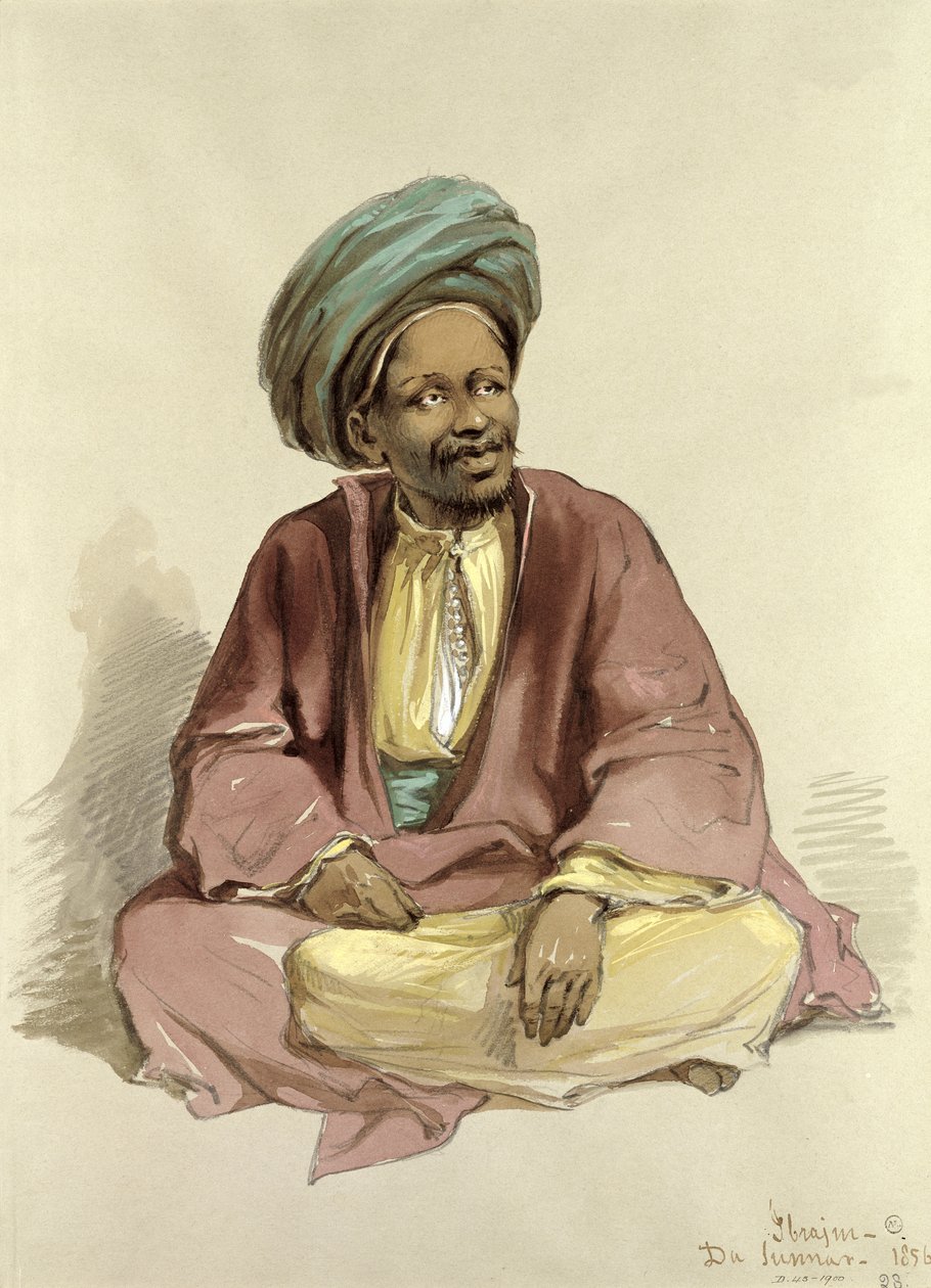 Ibrahim - aus Sunnar, 1856 von Amadeo Preziosi