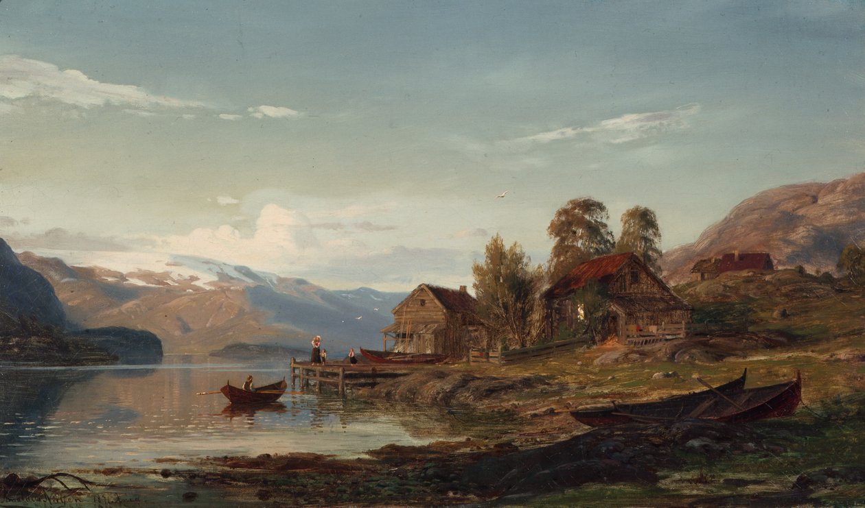 Am Fjord von Amaldus Nielsen
