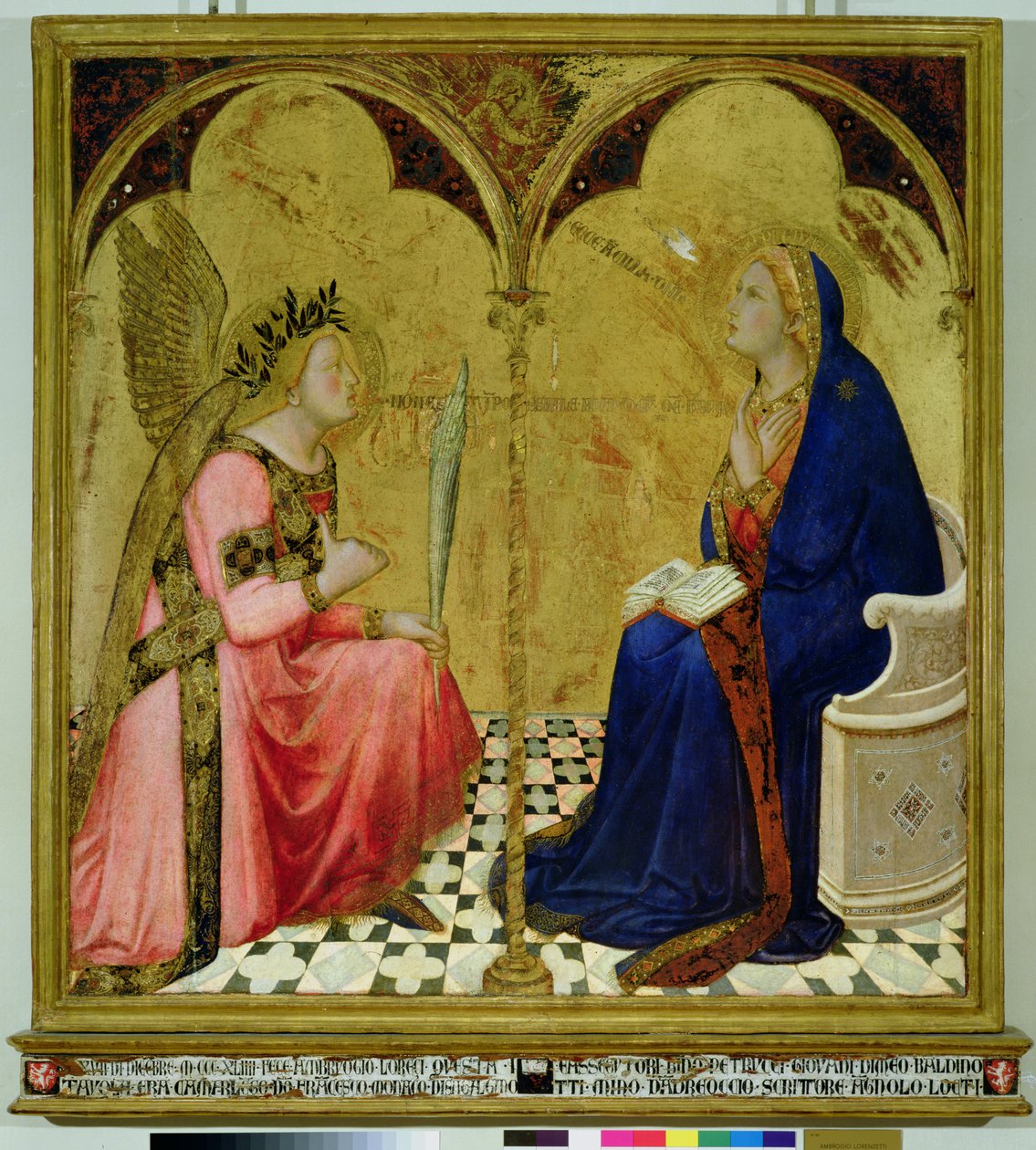 Die Verkündigung, 1344 von Ambrogio Lorenzetti