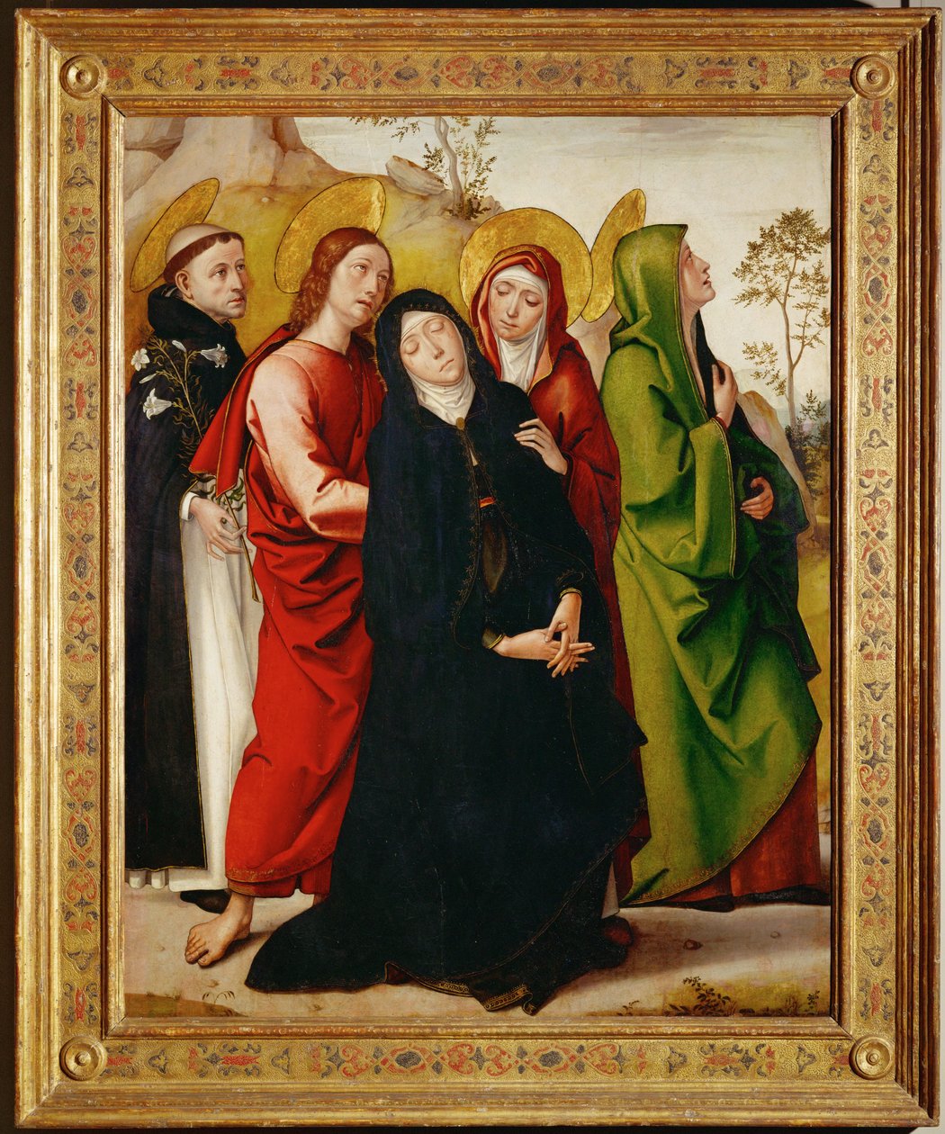 Heilige Maria unter dem Kreuz von Ambrogio da Fossano (c.1460 1523)