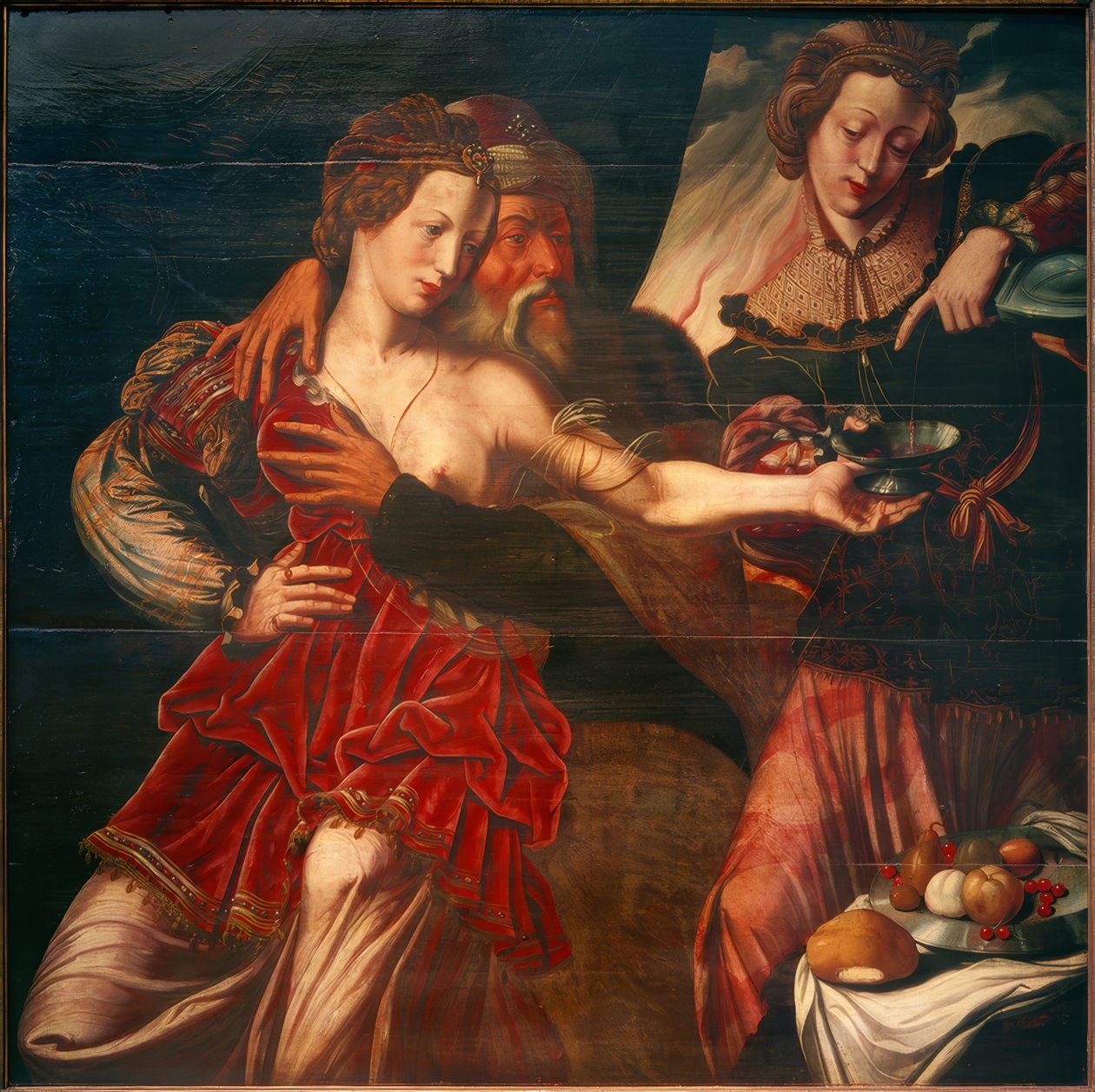 Loth und seine Töchter von Ambrosius Benson