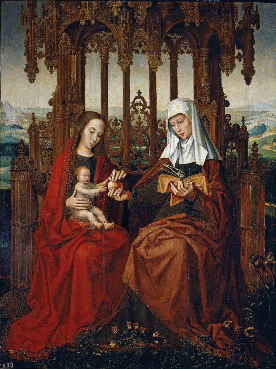 Die Jungfrau und das Kind mit der Heiligen Anna von Ambrosius Benson