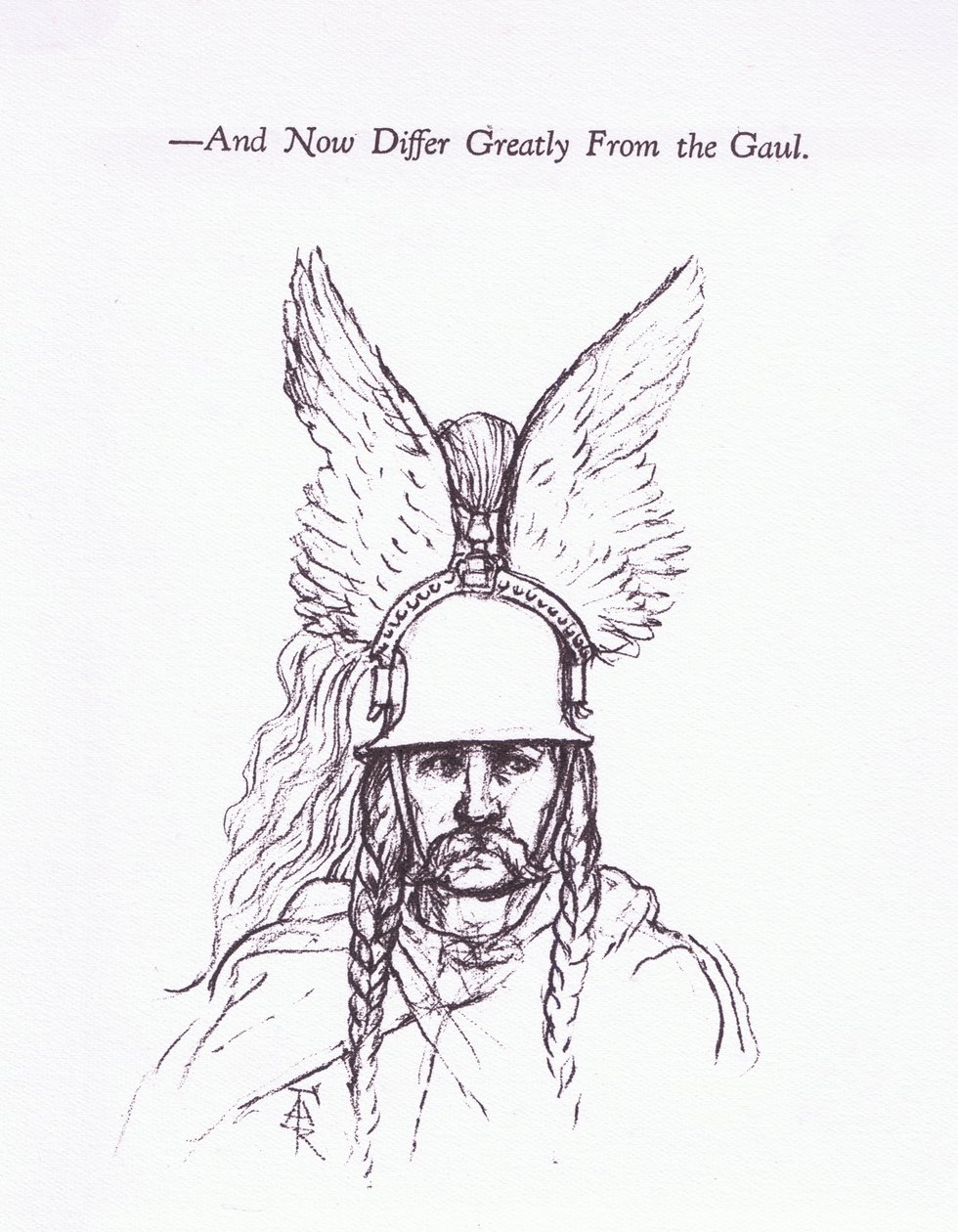 Ein gallischer Häuptling, Illustration aus Der römische Soldat, 1928 von Amedee Forestier