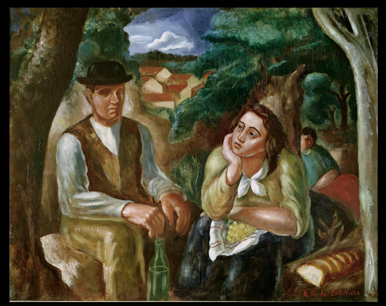 Das Bauernmahl in Vallet von Amedee de La Patelliere