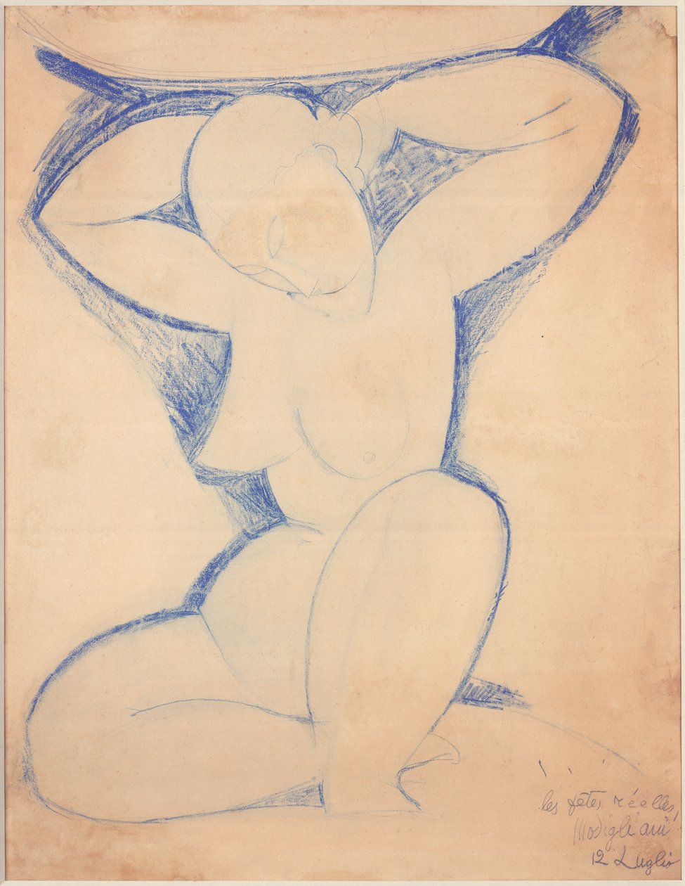 Karyatide, 1913-14 von Amedeo Modigliani