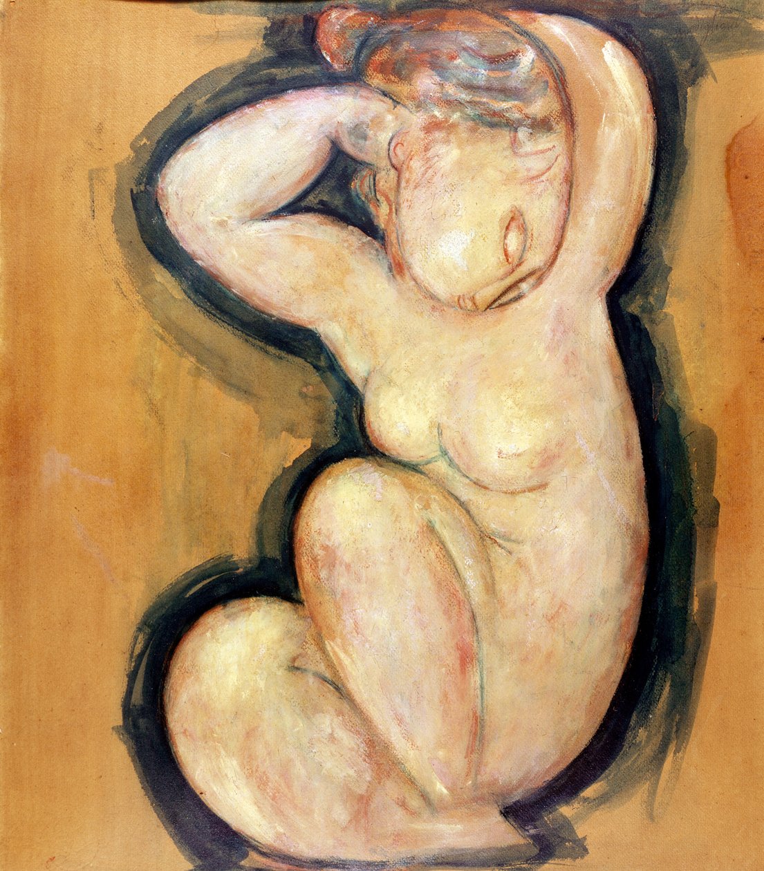 Karyatide, ca. 1913-14 von Amedeo Modigliani