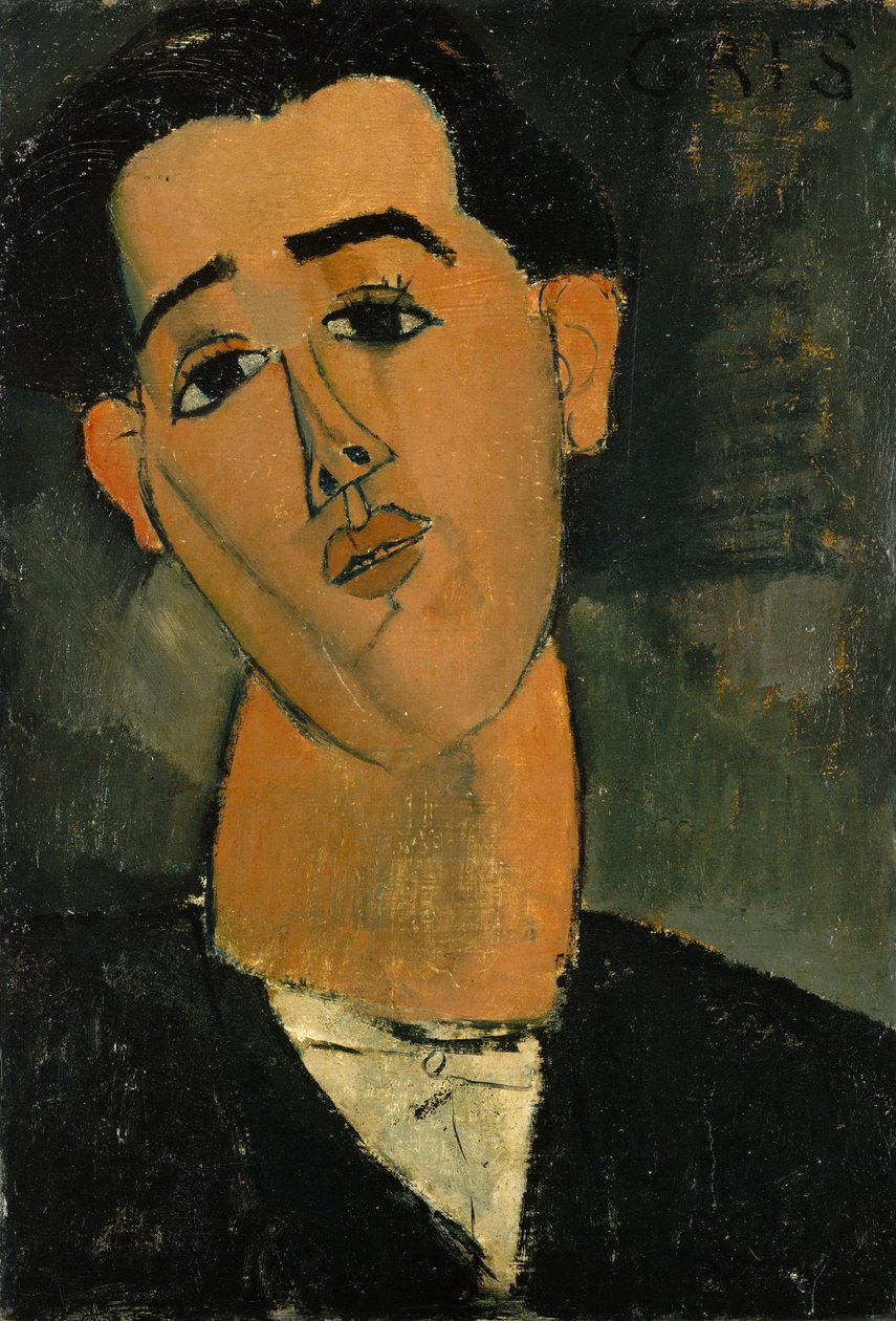 Porträt von Juan Gris (1887-1927) 1915 von Amedeo Modigliani
