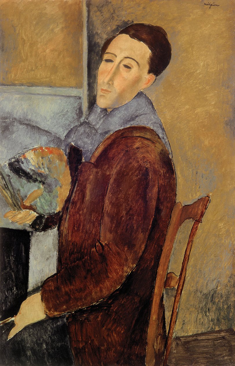 Selbstporträt, 1919 von Amedeo Modigliani
