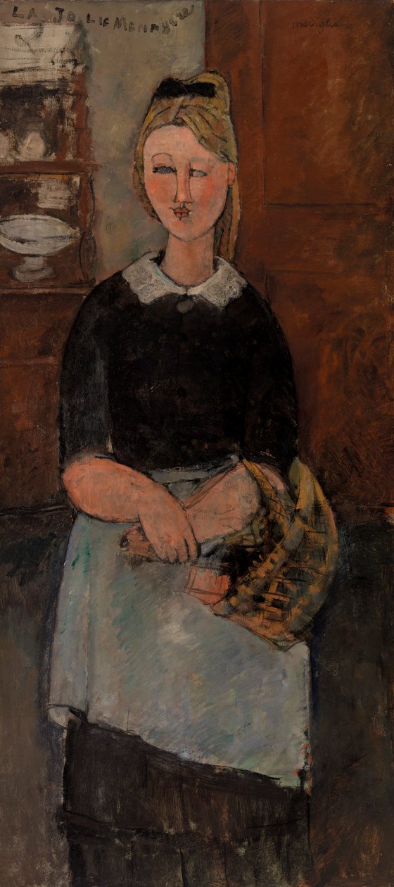 Die hübsche Hausfrau (La Jolie ménagère) von Amedeo Modigliani