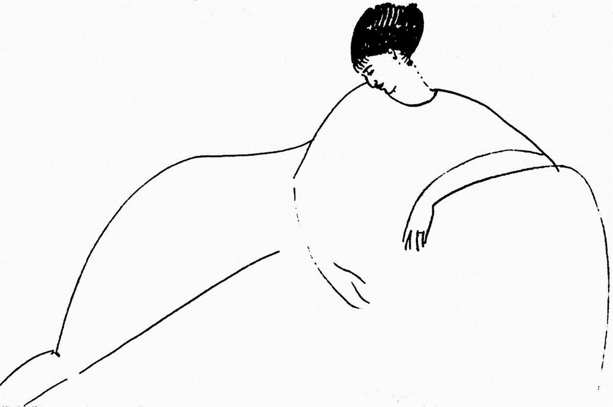 Anna Achmatowa, 1911 von Amedeo Modigliani