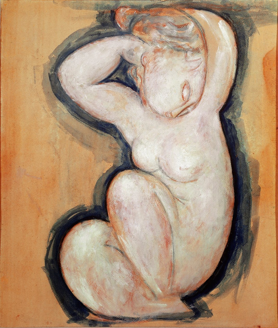 Karyatide. Gemälde von Amedeo Modigliani (1884-1920) von Amedeo Modigliani