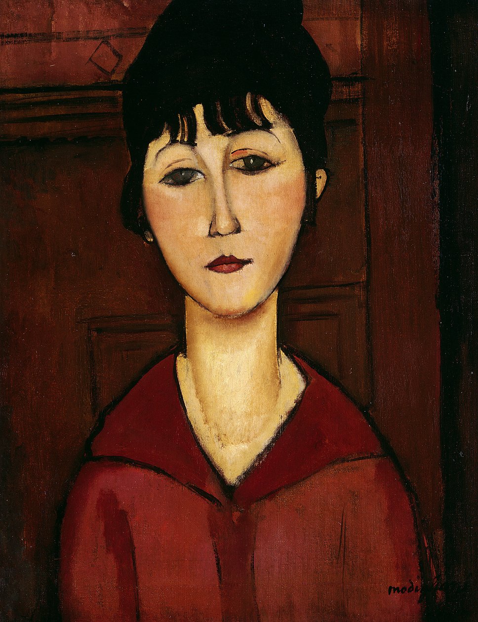 Kopf eines jungen Mädchens, 1916 von Amedeo Modigliani