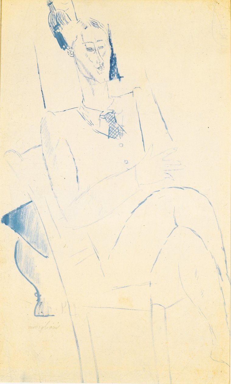 Porträt von Jean Cocteau, ca. 1916 von Amedeo Modigliani