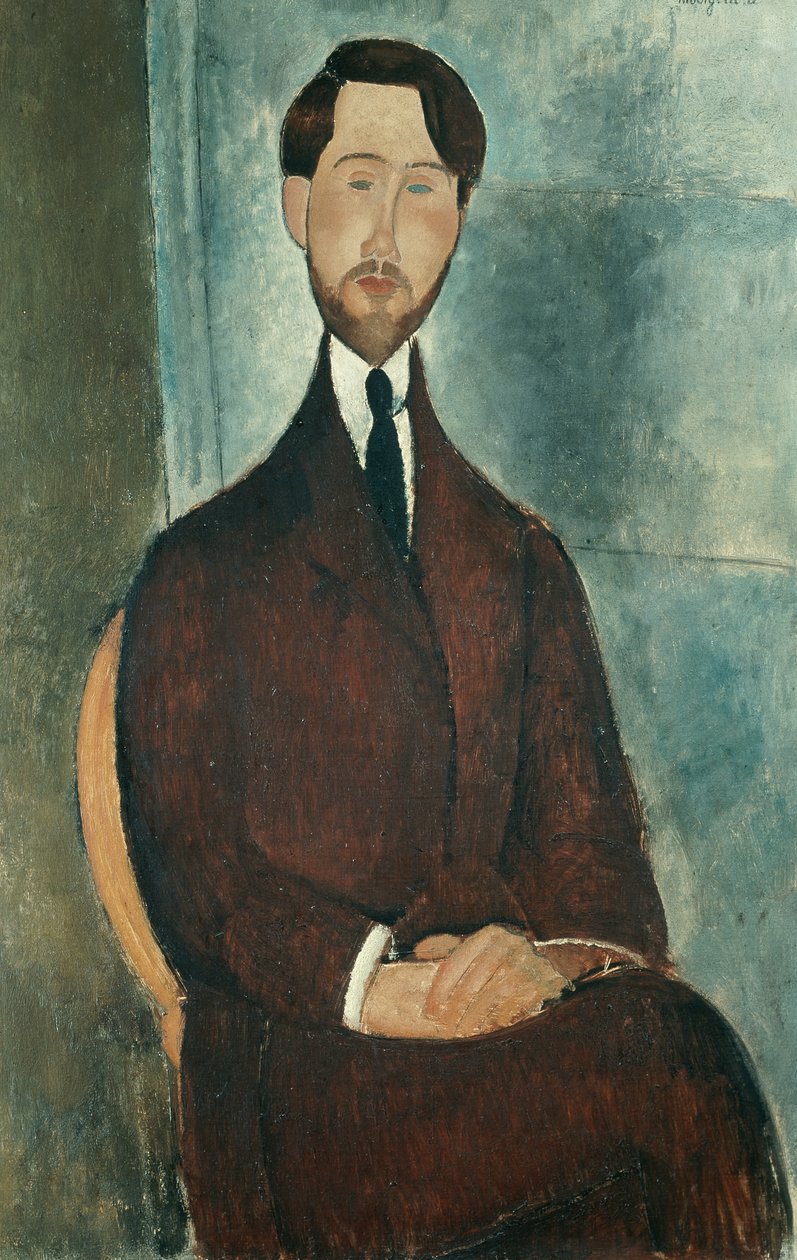 Porträt von Leopold Zborowski von Amedeo Modigliani