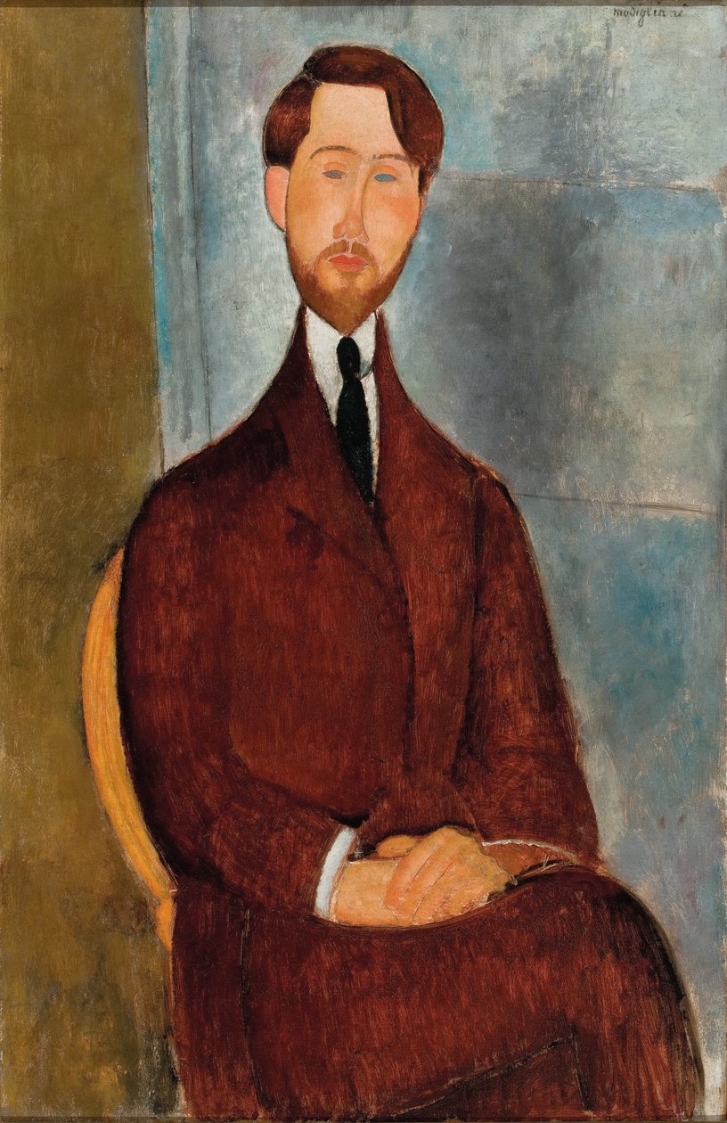 Porträt von Leopold Zborowski von Amedeo Modigliani