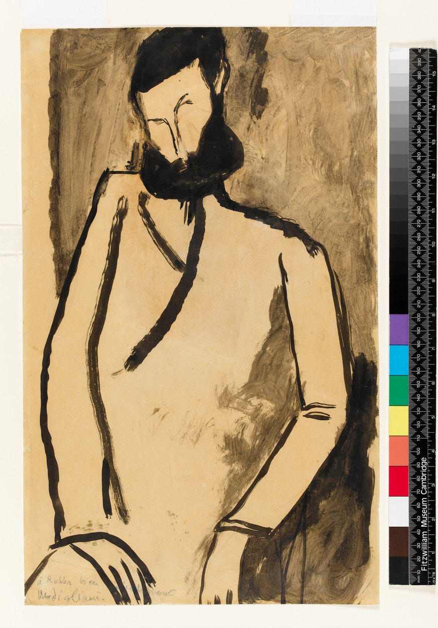 Porträt eines bärtigen Mannes, 1909 von Amedeo Modigliani