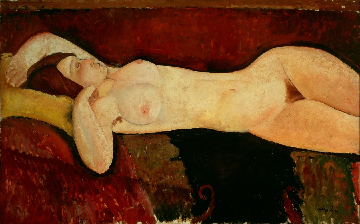 Liegender Akt, ca. 1919 von Amedeo Modigliani