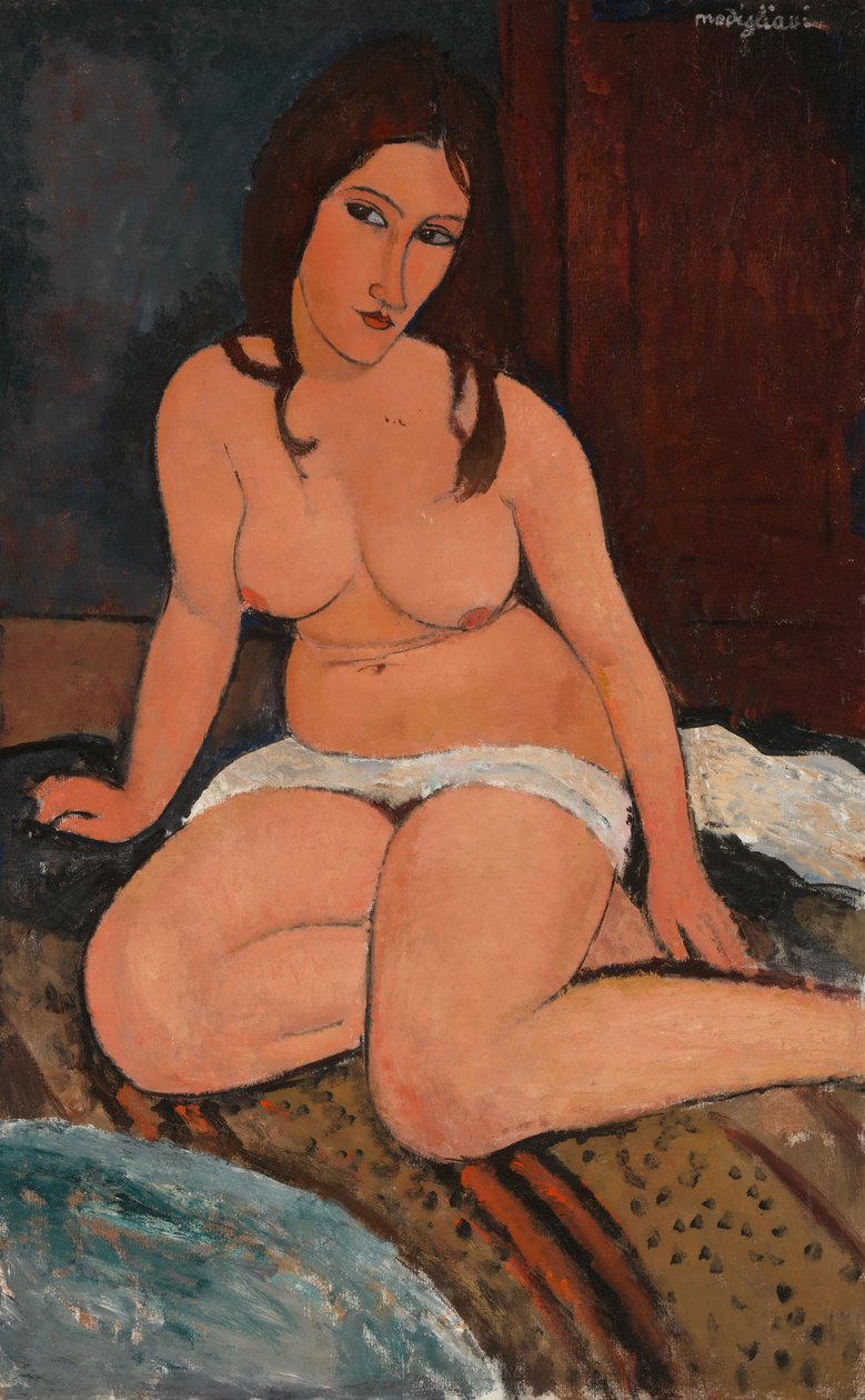 Sitzender Akt von Amedeo Modigliani