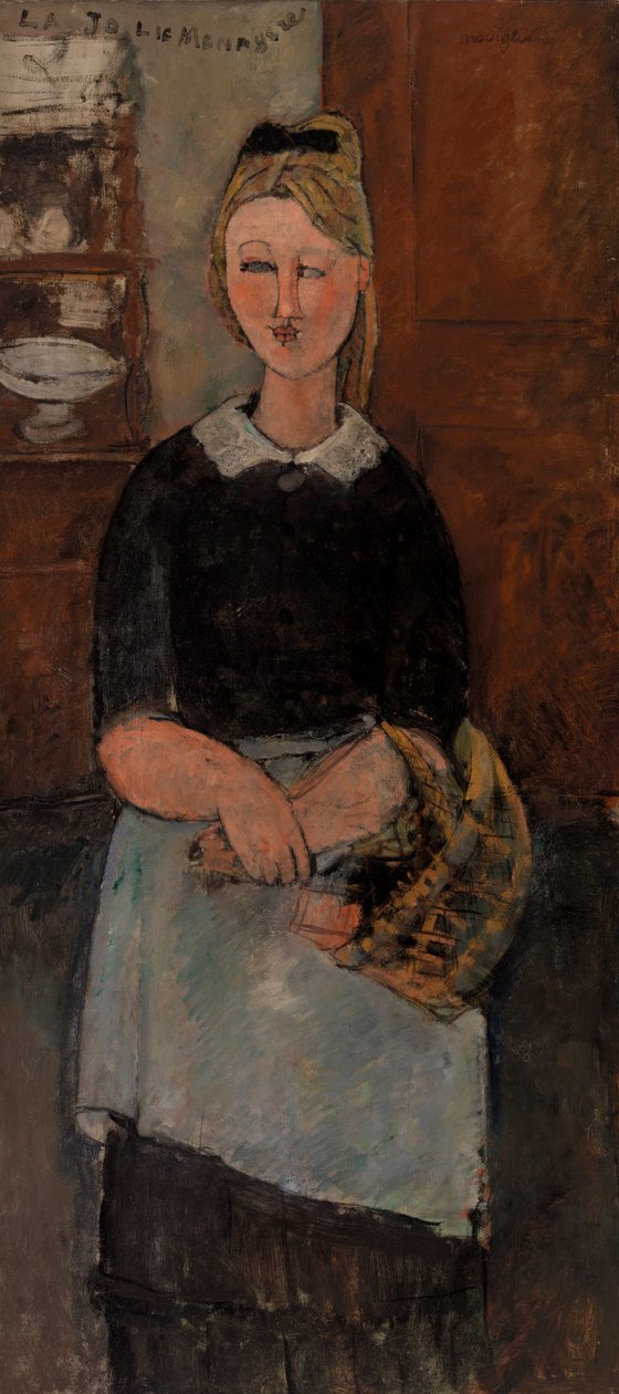 Die hübsche Hausfrau (La Jolie ménagère) von Amedeo Modigliani