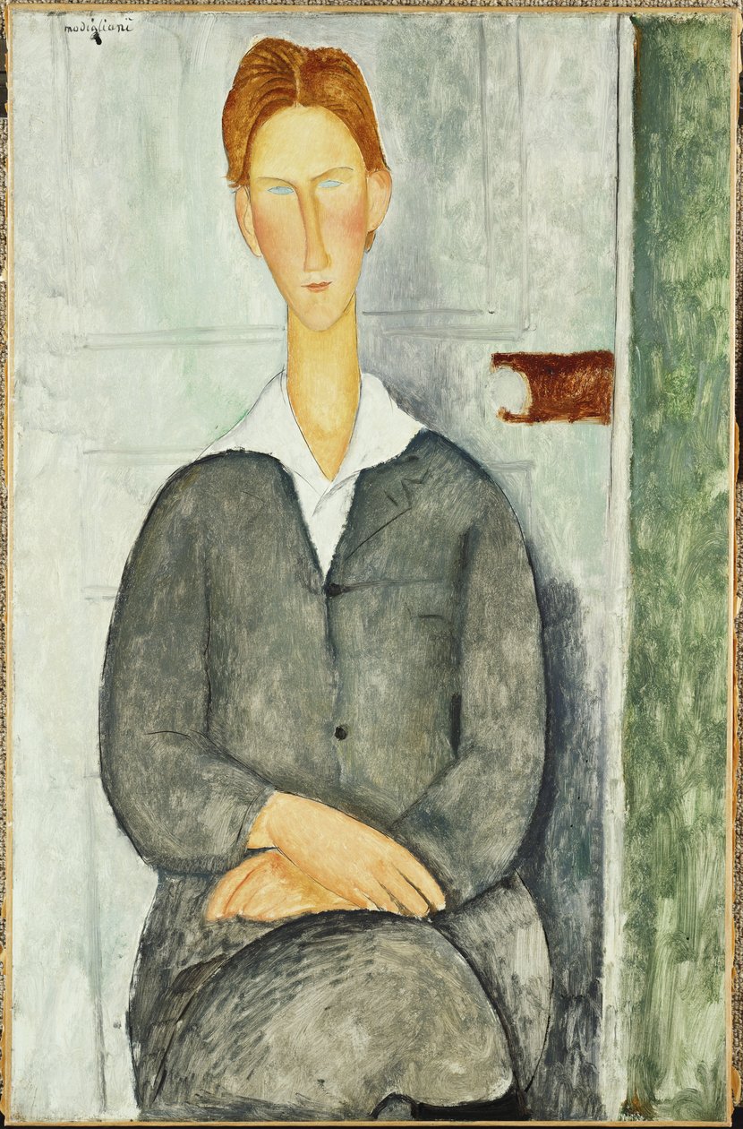 Junger Mann mit roten Haaren von Amedeo Modigliani