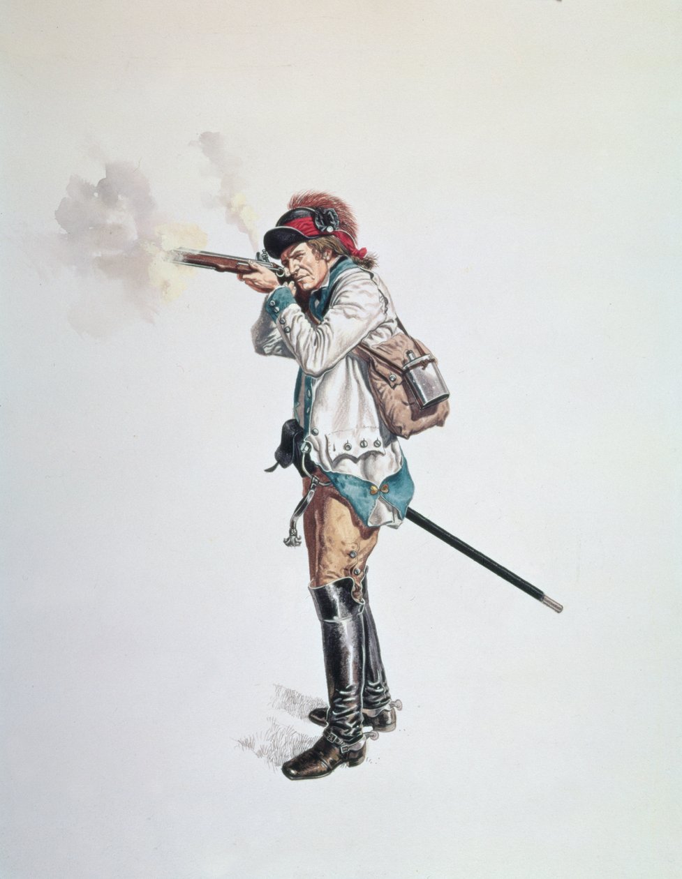 Einer von Washingtons 3. Kontinentaldragonern von American School