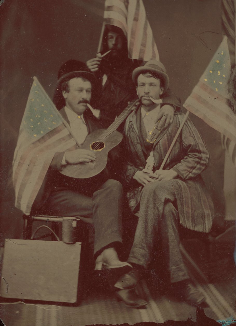 Porträt von drei Männern von American 19th Century