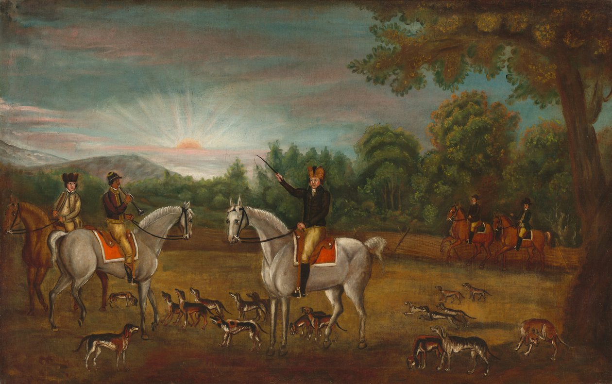 Der Beginn der Jagd von American 19th Century