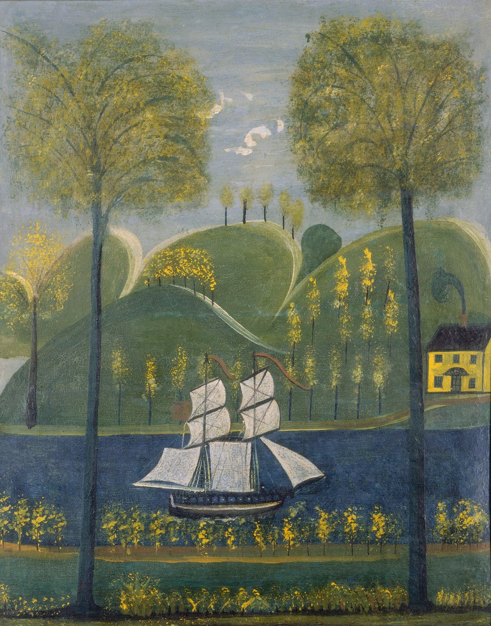Unter vollen Segeln von American 19th Century