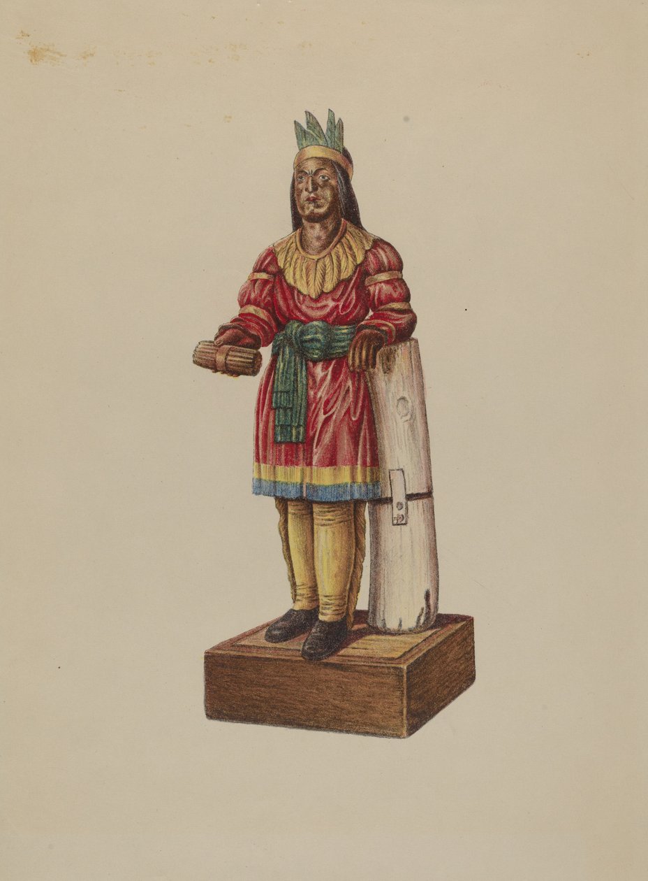 Zigarrenladen-Indianer von American 20th Century