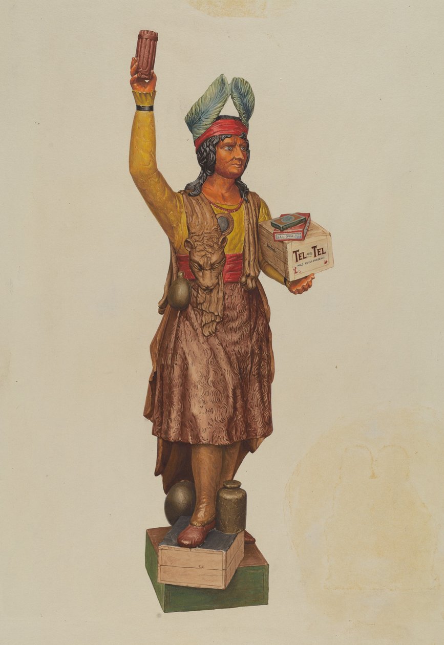 Zigarrenladen-Indianer von American 20th Century