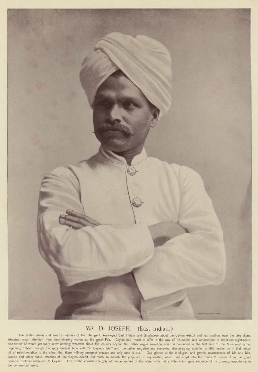 Mr D Joseph, Ostindier von American Photographer