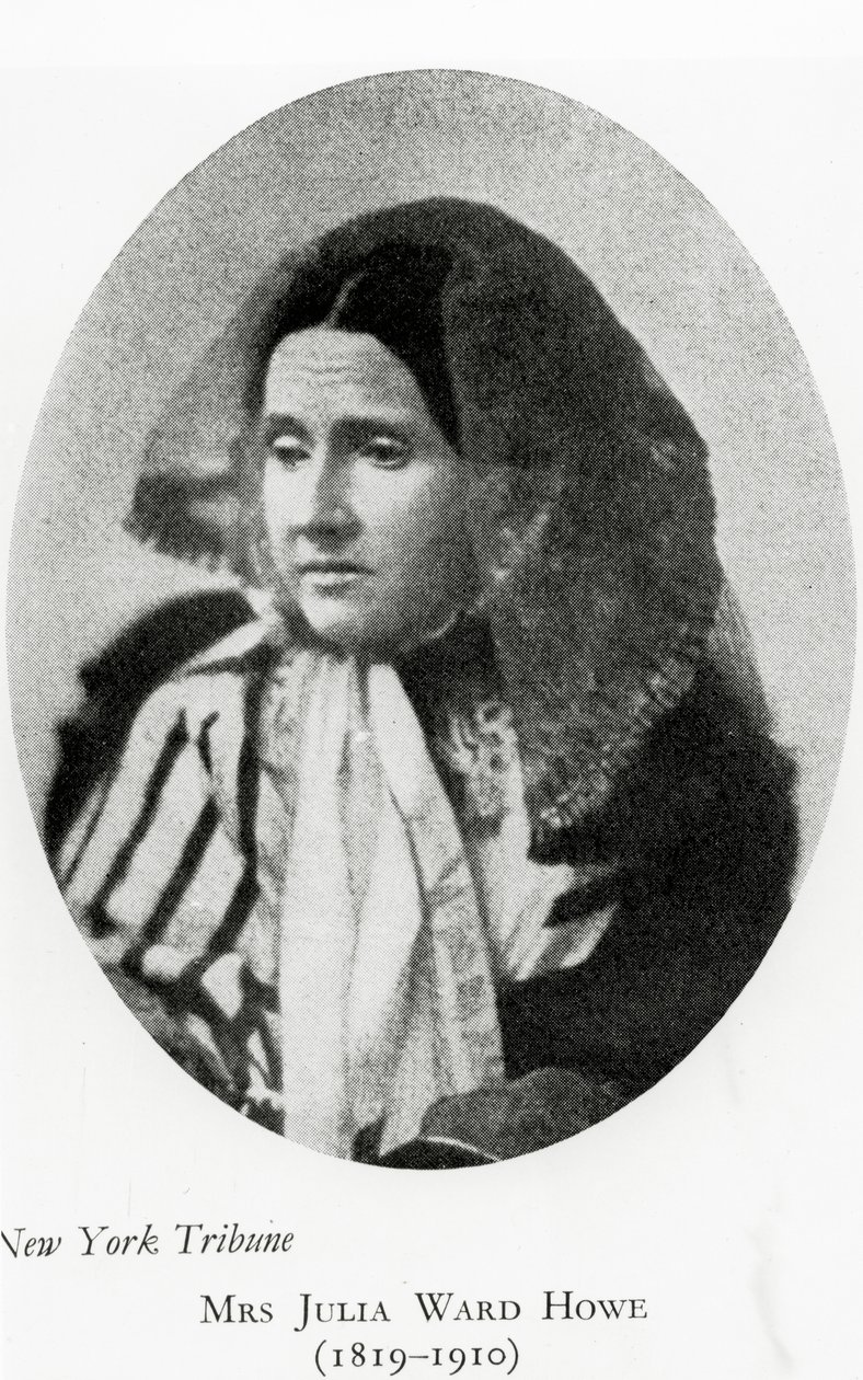Mrs. Julia Ward Howe, ca. 1860er von American Photographer