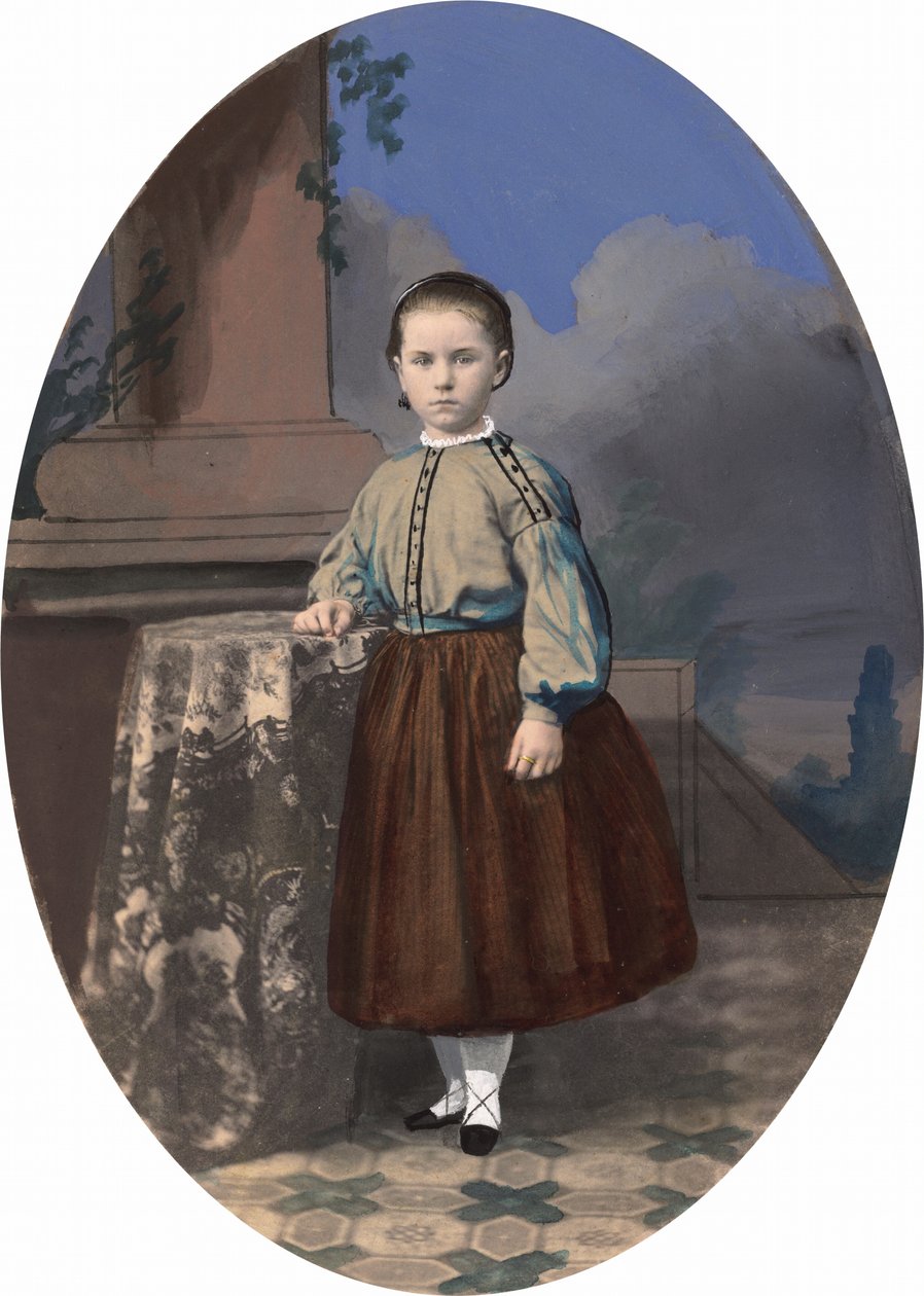Porträt eines Mädchens, 1860er von American Photographer