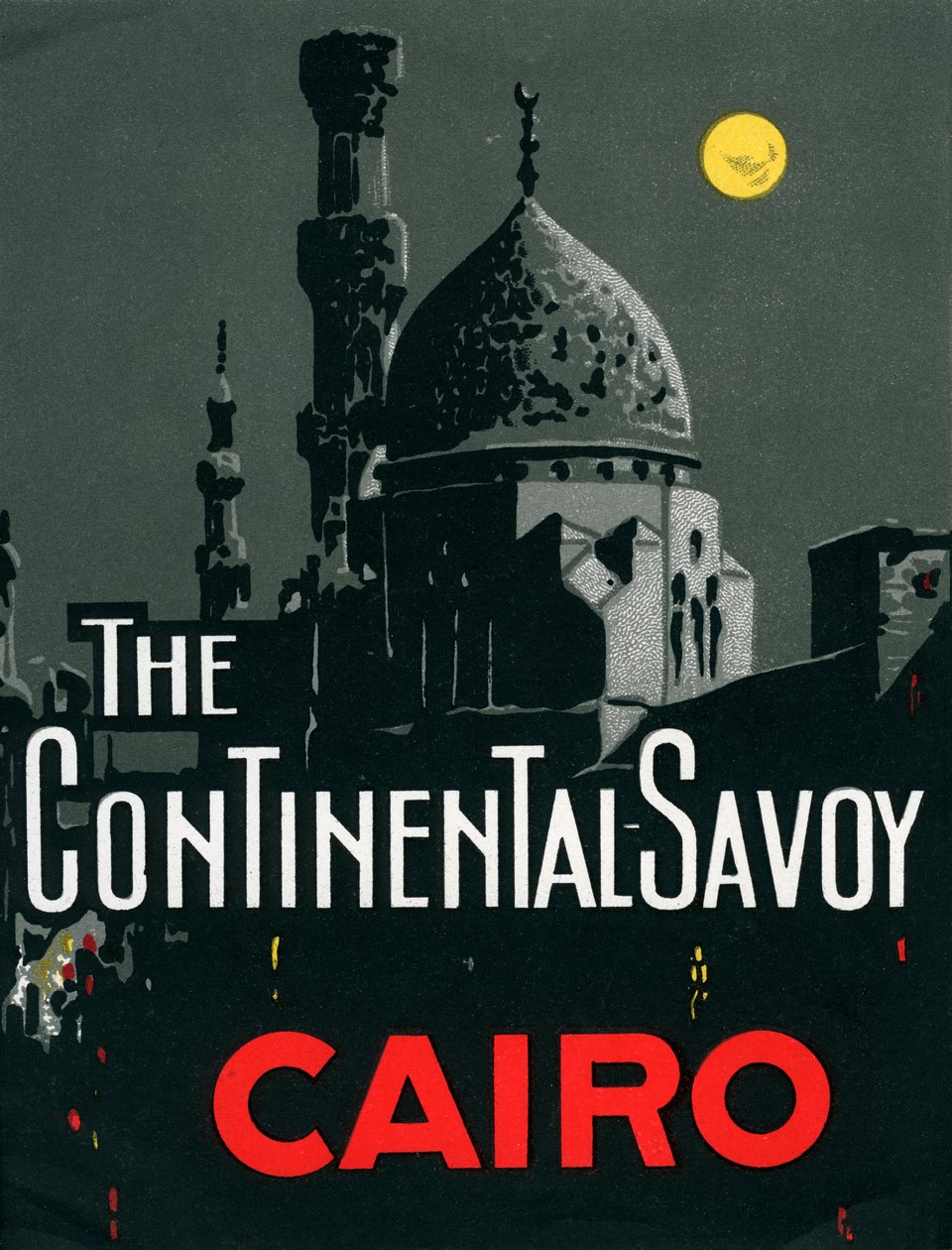 Continental Savoy Hotel in Kairo mit Moschee von American School