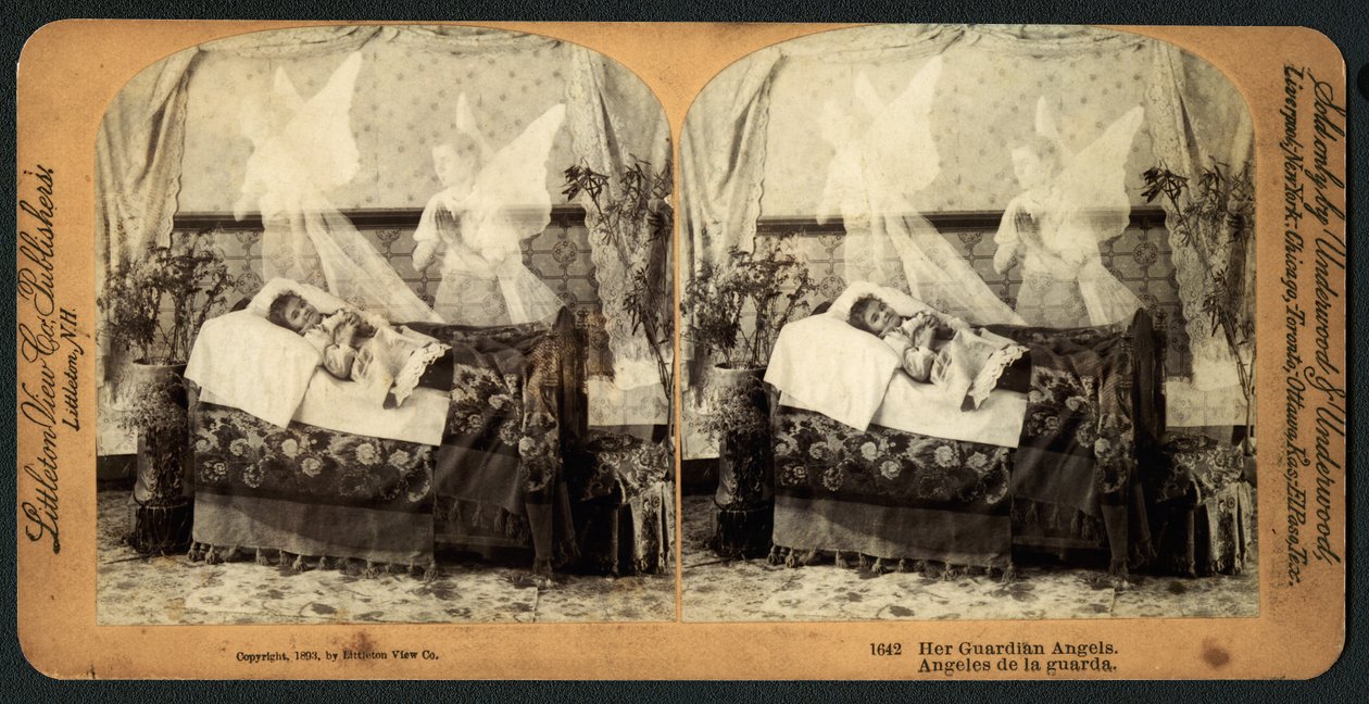 Ihre Schutzengel, 1893 (Stereograph) von American School