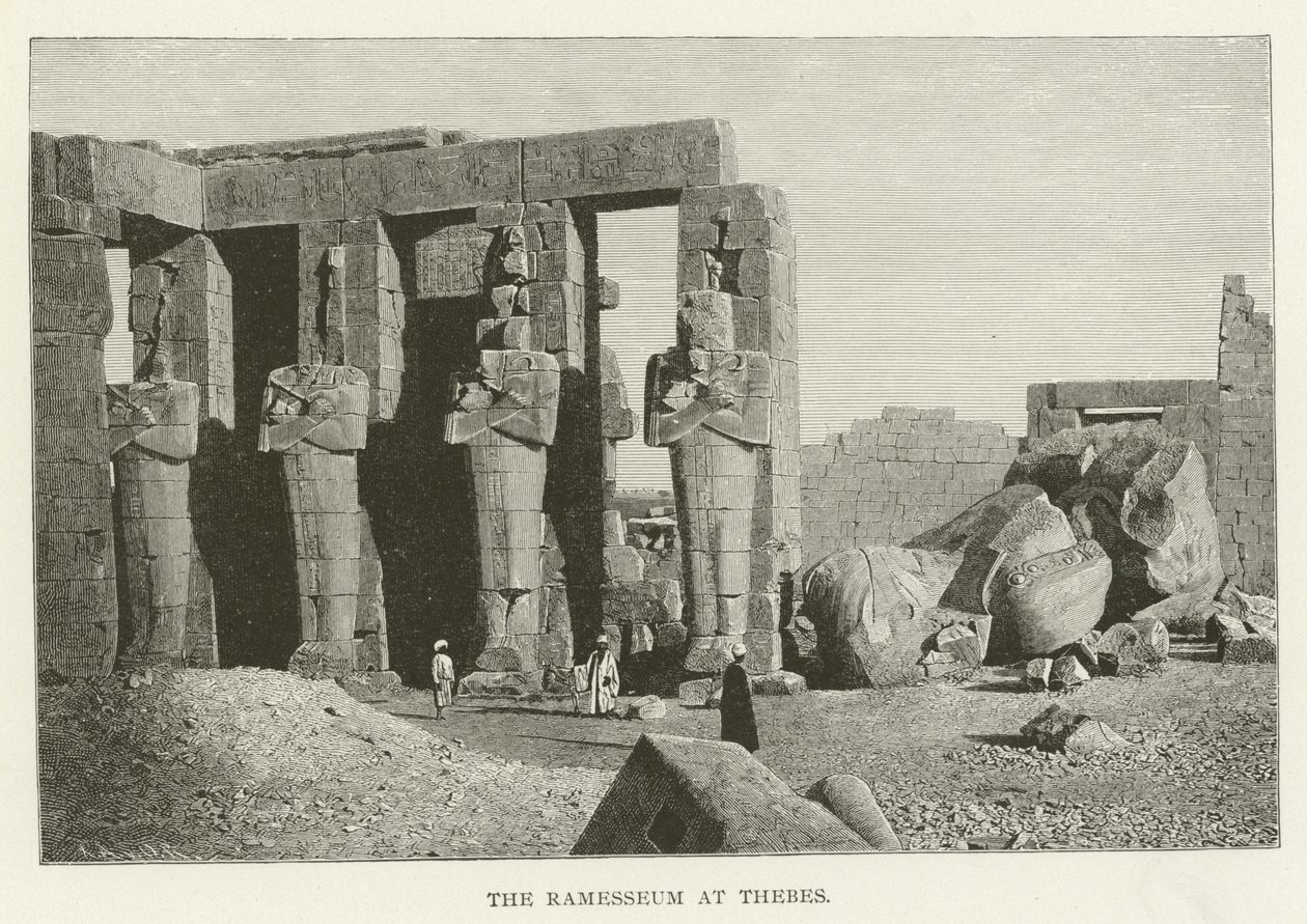 Das Ramesseum in Theben von American School