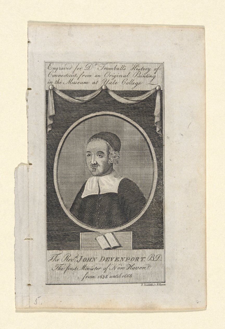 Der Reverend John Davenport von Amos Doolittle